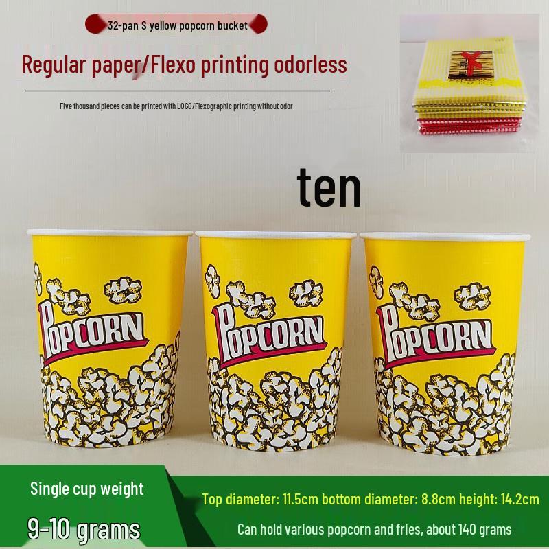 Commercial Disposable Popcorn Buckets & Cups