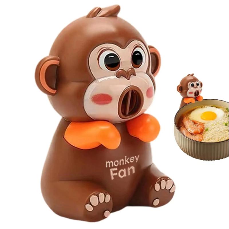 1 Set 3 Speeds Animal Portable Usb Rechargeable Clip-On Personal Fan Mini Food Cooling Fan For Soup Stew Coffee Tea Baked Goods