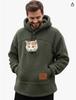 Europa, Amerika, Herbst und Winter, Männer und Frauen haben den gleichen Stil, Fleece Fleece, Lockerer Freizeit- und Wärme-Hoodie für Menschen und Haustiere.
