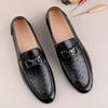 Echtes Leder Freizeitschuhe Herren Neuer Trend Gesellschaftliche Business-Kleiderschuhe Freizeitspaziergang Herren Slipper Flache Schuhe Klassische Elegante Loafer