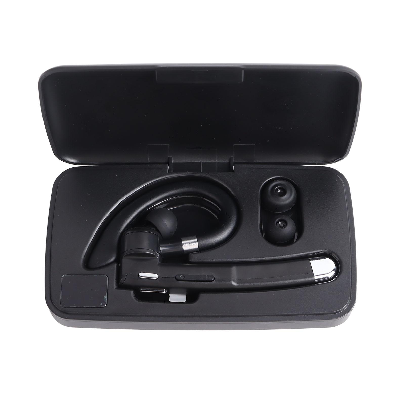 

Wireless Bluetooth Earpiece Waterproof Lightweight Single Ear BT 5.1 Wireless Handsfree Headset for Business Office
