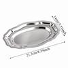 Stainless Steel Stainless Steel Storage Plate Irregular Shape Decorative Tray  Jewelry Storage