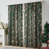 Christmas Theme Printed Curtain Blackout Rectangle Decorative Fabric Living Room Bedroom