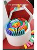 Colored Wooden Domino Blocks - 120 Pieces for Kids Age 2-6