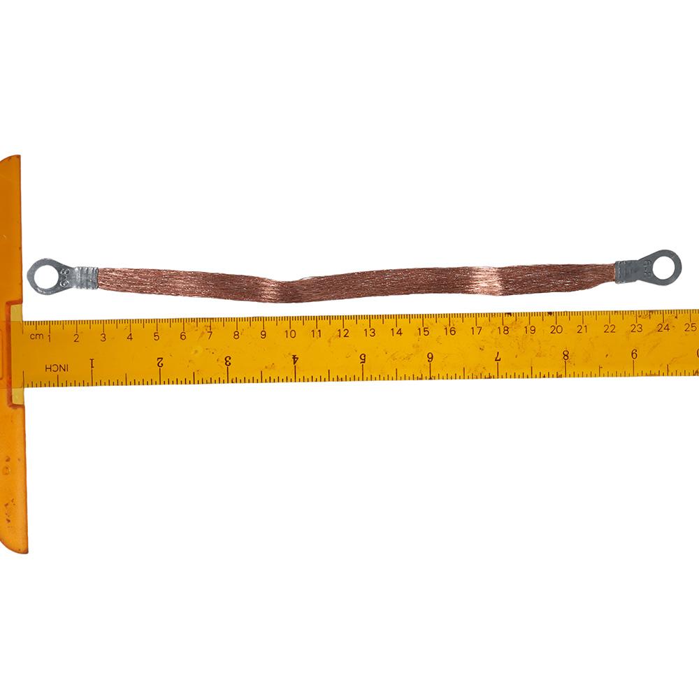 6Pcs Lead and Shielding Flat Copper Braided 9.8 Feet Ground Strap Durable Connecting Wire  Equipment