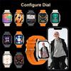 Smart Watch Ultra Men Smartwatch Waterproof Temperature Measure Bluetooth Calls Women Sport Fitness Bracelet Watch Series HK95