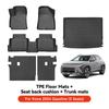 YZ For Hyundai Casper Elantra Ioniq 6 Kona Nexo Palisade Sonata Venue Car Trunk Mat Luggage Mat  TPE LHD Set Floor Liner Mat