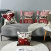 New Valentine's Day Creative Printed Linen Cushion Date Party Decorative Cushion Cover Home Sofa Cushion