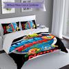 3pcs Custom Name SuperZings Bedding Set,Includes 1 Duvet Cover and 2 Pillowcases,All-season Bedroom Decor