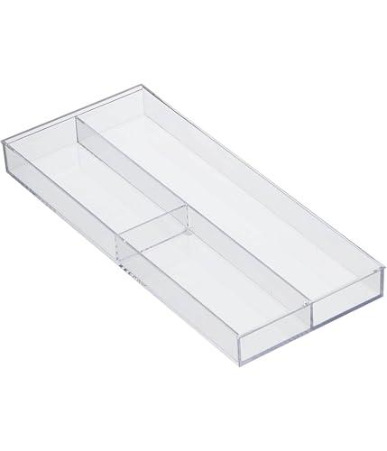 Yamazaki Tower Extendable & Sliding Desk Tray, White, Approx. W25 x D24.6-45 x H5.7cm, Drawer Storage Case, 3441