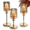 Retro Scented Candle Centerpiece: Romantic Candlelight Dinner Ornament & Candlestick Holder