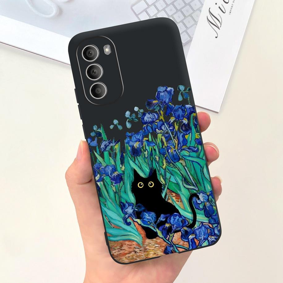 For Motorola Moto G51 G71 5G Case XT2171-2 XT2171-1 XT2169-1 Shockproof Cover Cute Rabbit Flower Phone Cases For Moto G31 Bumper