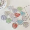 Mobile Phone Airbag Bracket Paste Creative Rhinestone Magnetic Suction Portable Epoxy Glitter Sequined Heart Ring