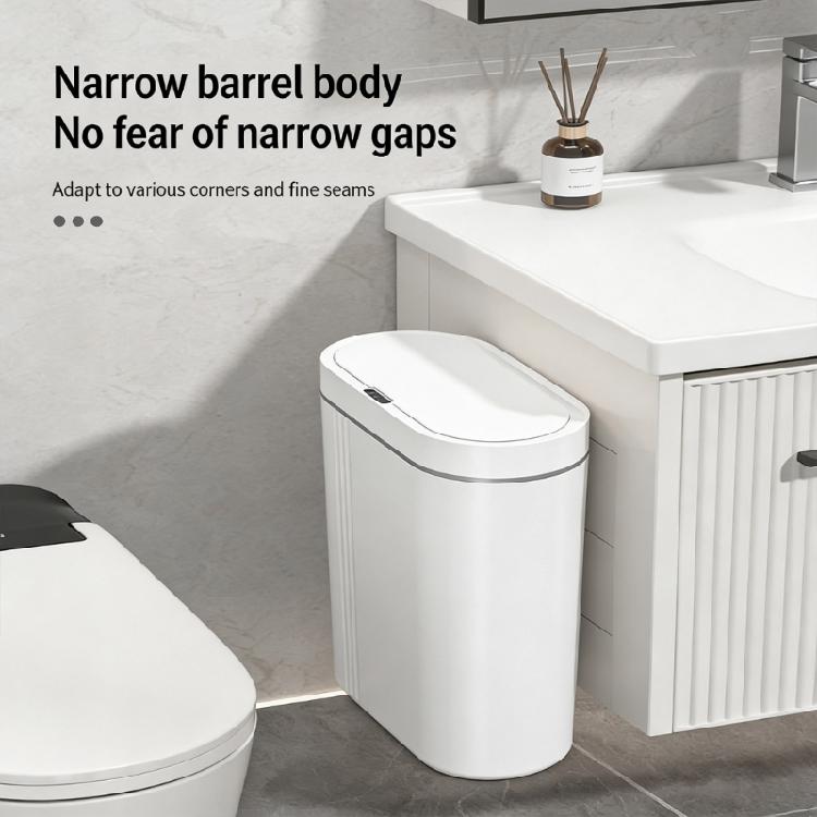 Trash Can Space Saving Wall Mount Trash Can Sensor Automatic Quiet Lid for Homes Kitchen Bathroom
