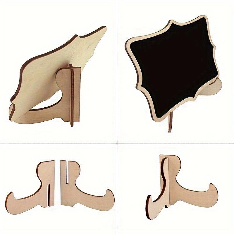 10er-Pack Mini-Kreidetafeln, kleine rechteckige Kreidetafeln, Tischkarten aus Holz für Hochzeiten, Geburtstagsfeiern, Message Board-Schilder