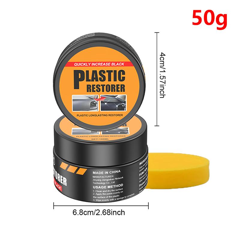 New Car Restorer Back To Black Gloss Auto Interior Leather & Panel Renewal Wax Coating Agent Auto Polish And Repair Coating