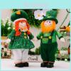 Charming Green Leaf Festival Standing Doll Decoration For Irish St Patrick's Day Gift