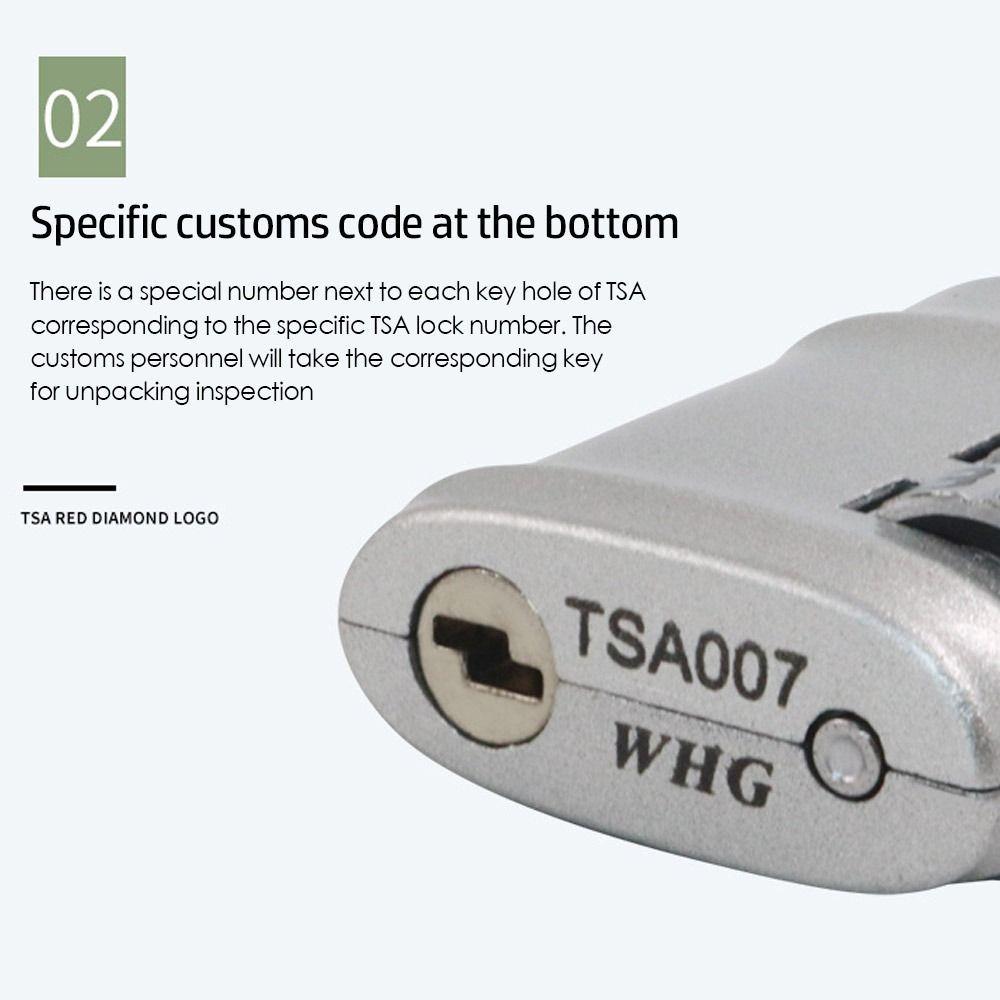 TSA Zinc Alloy Customs Password Lock Combination Lock for Travel Luggage Suitcase Anti-theft Code Padlock Customs Code Lock