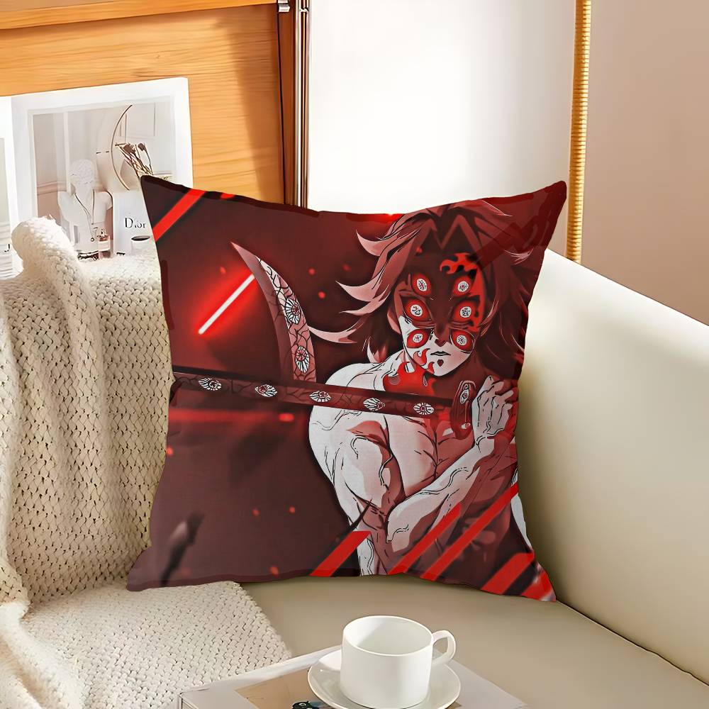 Anime Demon Slayer Kochou Shinobu Stitch Lucky Dragon Pillow Cover Sofa Cushion Cover Home Room Decoration Children Gift