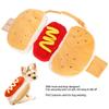 Full Body Shaped Hot Dog Pet Costume Polyester Fabric Halloween Cat Dog Costume Festival Cosplay