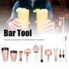 11PCSCelsiusSet Cocktail Shaker Set Bartender Kit Cocktail Strainer Stainless Steel Barware for Home Party