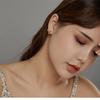 Yinziyun Sterling Silver Bow & Heart Earrings - S925 Christmas Jewelry for Women (SCE962)