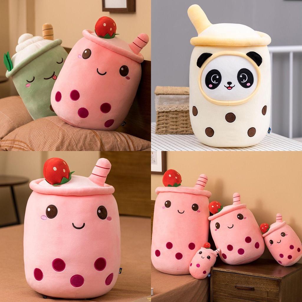 Soft Pearl Milk Tea Pillow For Girls Big Plush Toy For Sleeping And Display Coral Velvet Pp Cotton 23cm-70cm