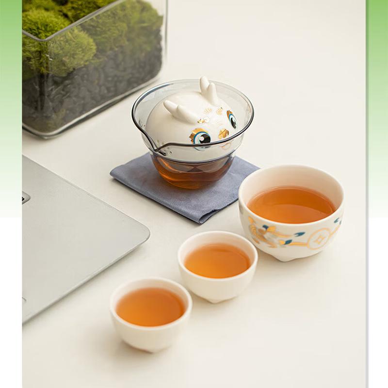 BRS-106 Auspicious Dragon Cultural Tea Set Gift Box