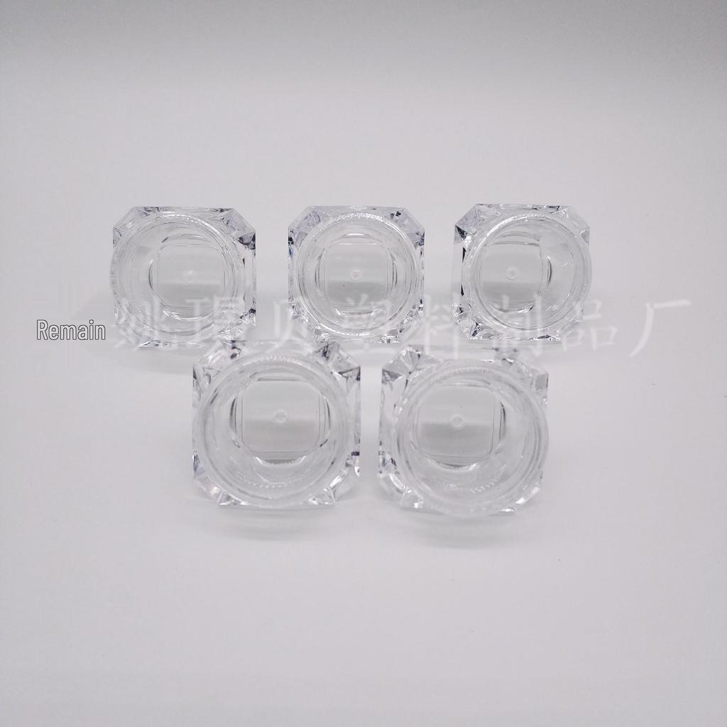 5g durchsichtiger Diamant-Cremetiegel für Reisen - Kosmetik- oder Lidschatten-Probenbehälter