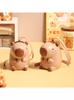 Summer Creative New Product Cartoon Capybara Neck-Hanging Fan USB Rechargeable Portable Lanyard Electric Fan Mini Fan