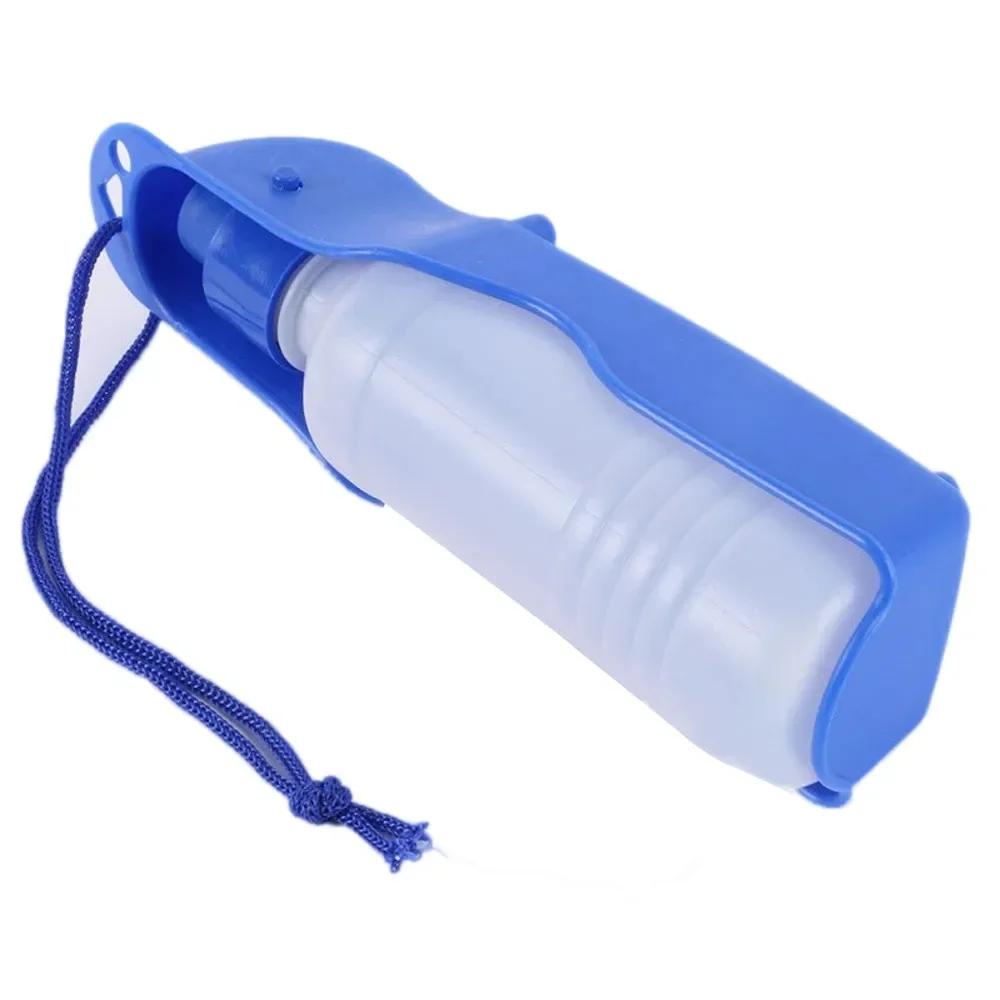 Plastic Portable Foldable Pets Outdoor Travel Drinking Water Feeder Bowl 250ml/500ml Pet Dog Water Bottle