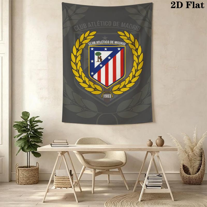 Atletico Madrid Crest Bedding 1 Duvet Cover 2 Pillowcase Without Core Bedding Set Christmas Birthday Gift Duvet Cover And Pillowcase Bedding