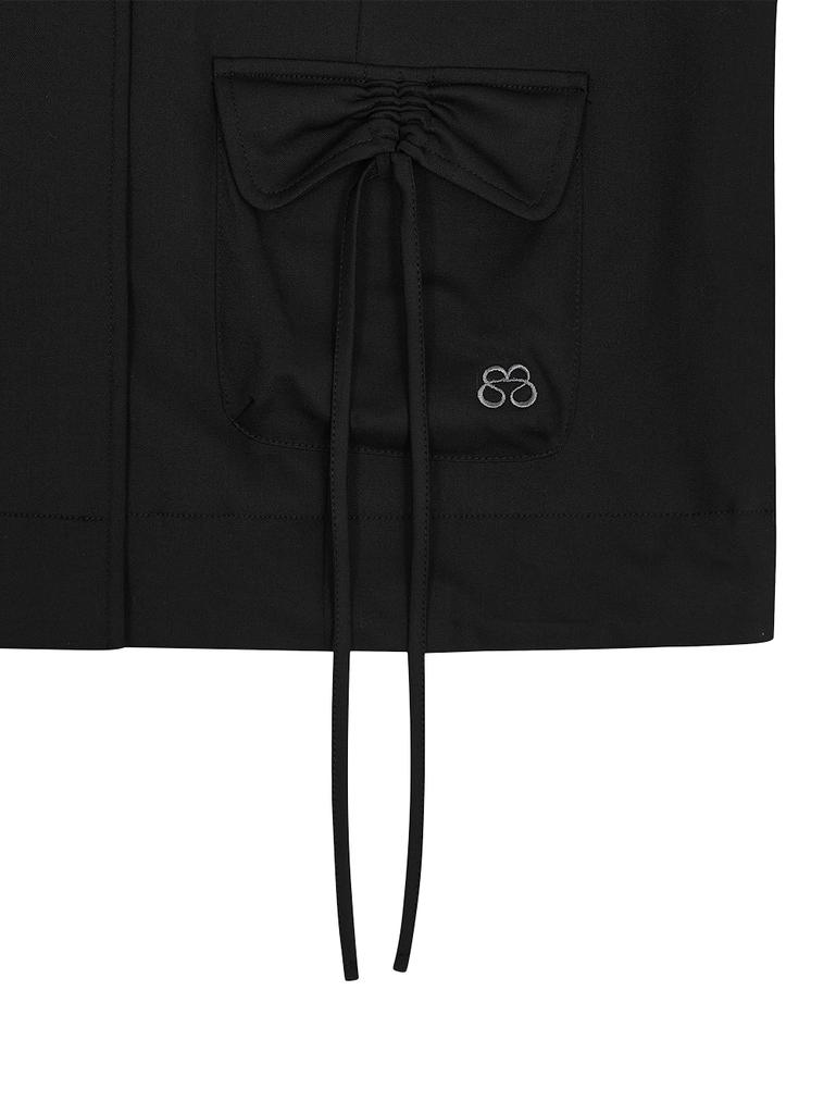 TUOMIO Ribbon Pocket Jacket [Black]