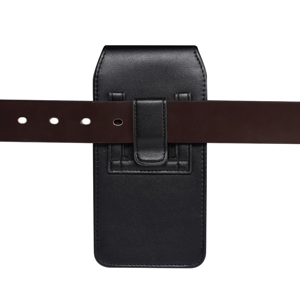 Card Slot PU Leather Belt Clip Case Textured Design Vertical Cover  for Everyday Use