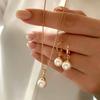 3-piece Elegant Imitation Gemstone Jewelry Set - Matching Necklace, Earrings, and Ring, Christmas and Family and Friend Gifts, Birthday Gifts