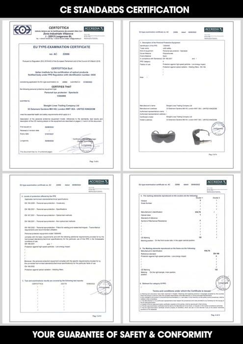 Voltx lunettes de securite industrielles overspecs' overspecs - lentille de soudage 5 (soudage 5) welding 5