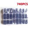 740/1200Pcs O-ring Rubber Gaskets Seal Ring Set Nitrile Rubber High Pressure O-Rings NBR Sealing Elastic Band O Rubber Rings