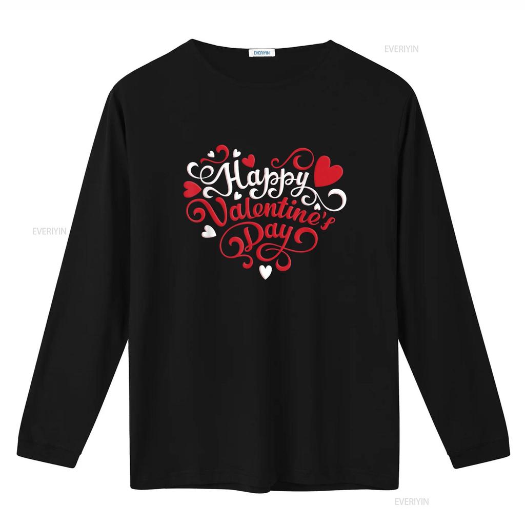 Happy Valentine S Day Red Heart For S 2024 T Shirt Vintage Washed Breathable Stretched Homme Stylish Top For Everyday Wear