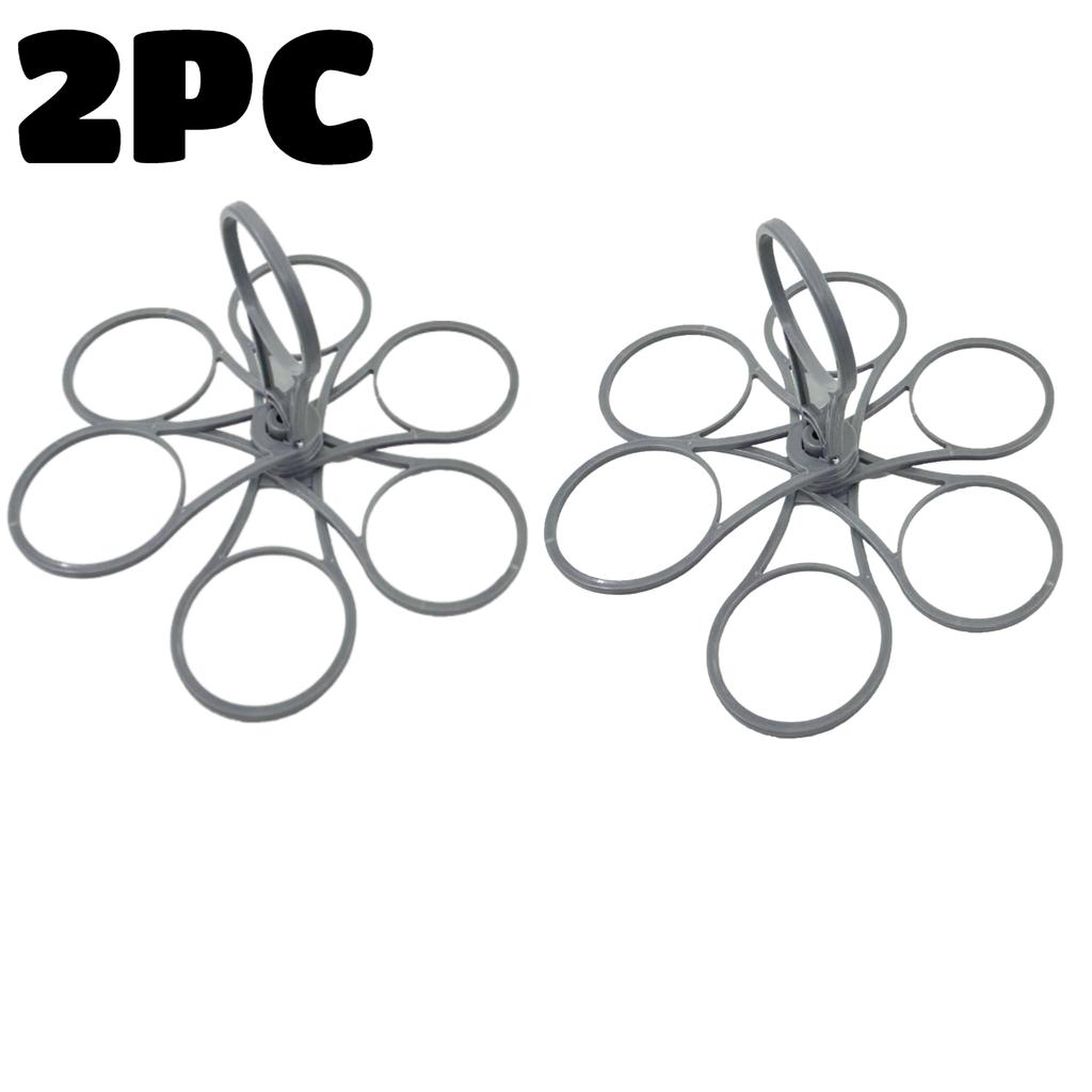 2PC Folding Cup Holder 6-layers Rotatable Portable Reusable Pocket sized Tea Wine Water Beverage Stand Six Cup Coffee Cup Holder