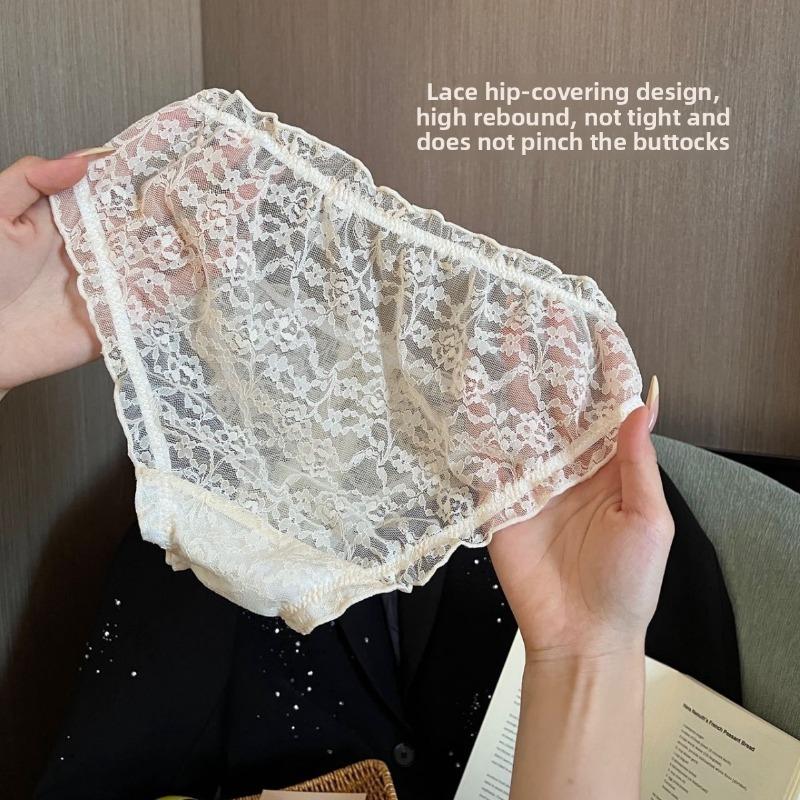Women's New Summer Sexy Sweet Lace Breathable Triangle Briefs