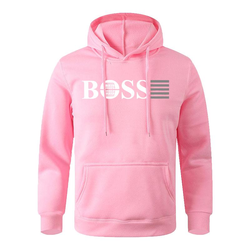 Fashionable Men's Hoodie with Street Casual Sports Style Long Sleeve and Kangaroo Pocket Fleece Sweatshirt for Autumn and Winter