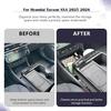 Center Console Lower Organizer for 2025 Hyundai Tucson Floor Center Compartments Console Cup Holder Storage Box Car Accessories