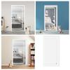 90x210CM Cat Proof Door Curtain With Zipper Multifuctional Mosquito Proof Screen Door Curtain For Kitchen Bathroom Bedroom