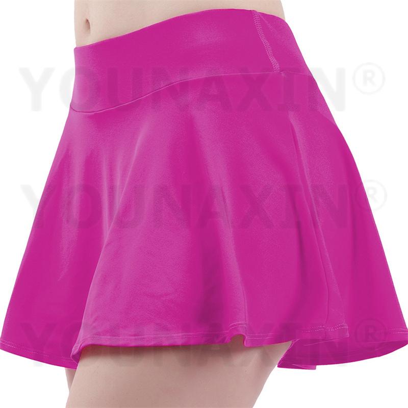 Women's Tennis Culottes High Waist Fitness Skirt Training Running Yoga Badminton Sports Shorts Lining Girl Anti-emptied Quick Dry S M L XL 2XL