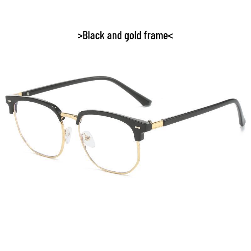 

Retro Eyebrow Glasses Frame: Men s & Women s Myopia Protection with Fashionable Anti-Blue Light, Photochromic Flat Lenses