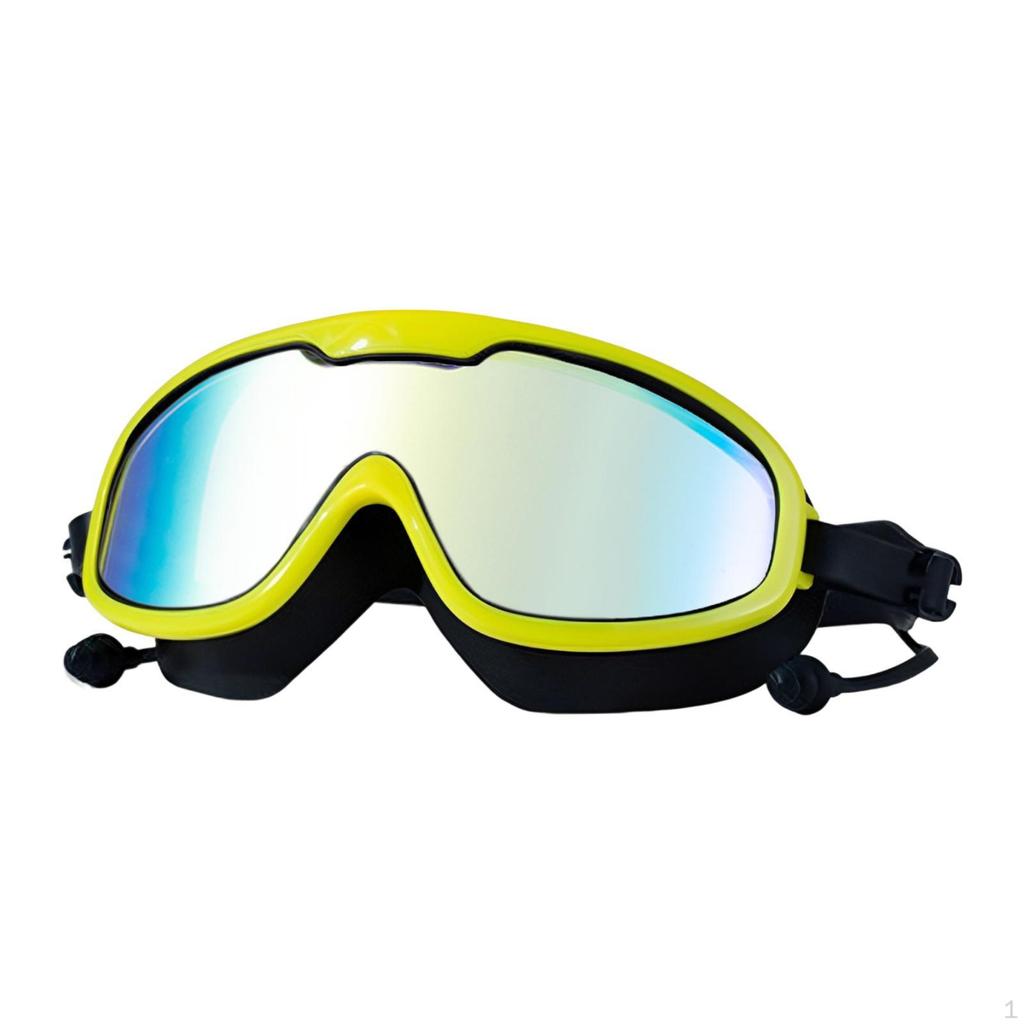 Regulowane okulary pływackie dla dorosłych, widok panoramiczny, do aktywności wodnych i nurkowania