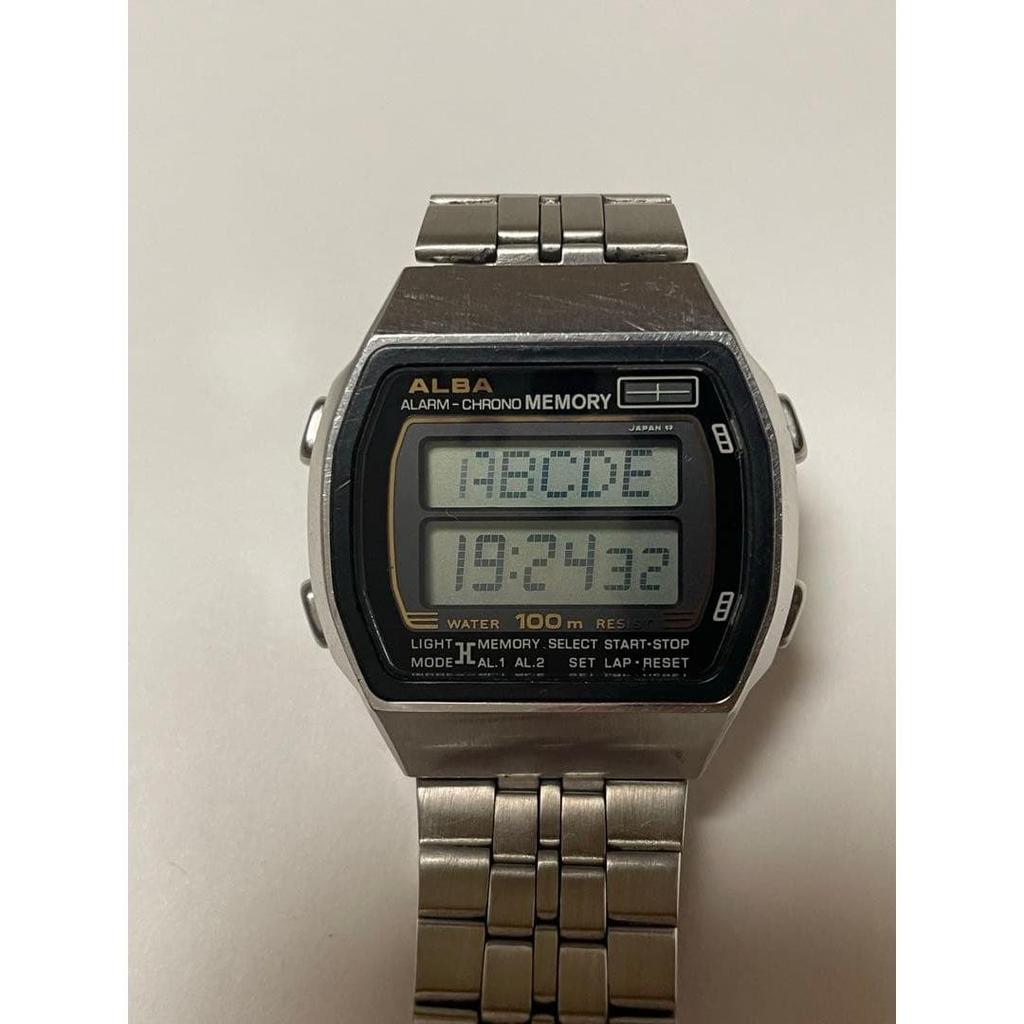 Used ALBA ALARM-CHRONO MEMORY SEIKO Y771-502A