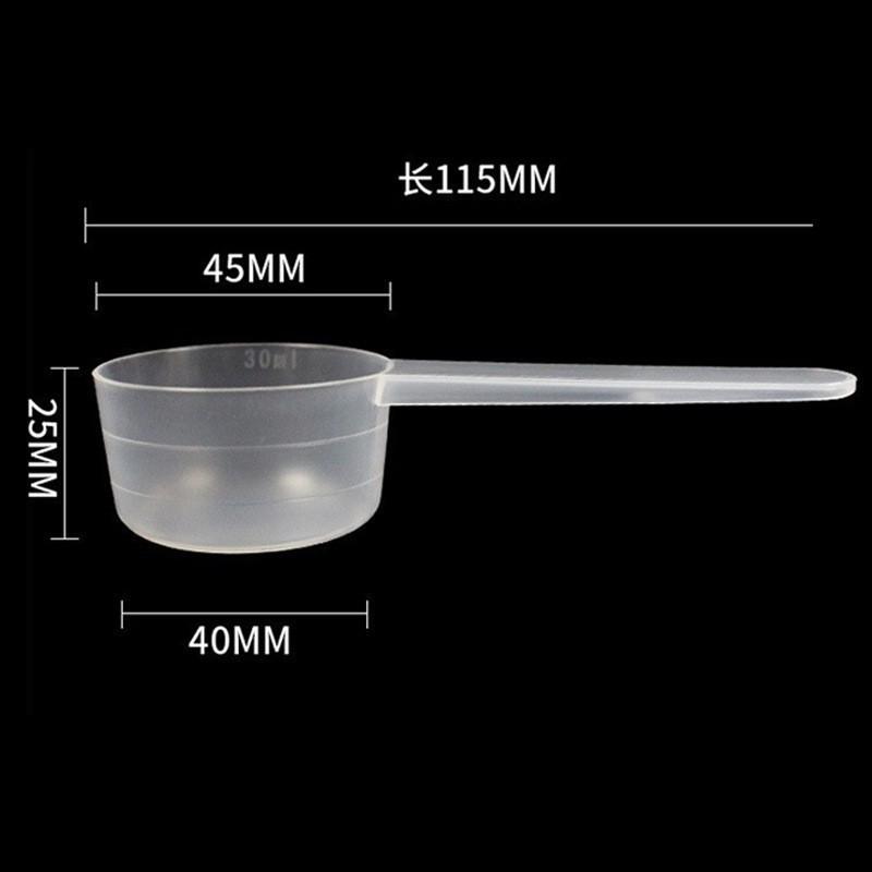 Measuring Spoon 30-70ml Kitchen Plastic Measuring Coffee Scoop with Scale Baking Utensils Milk Powder Laboratory Liquid Spoon
