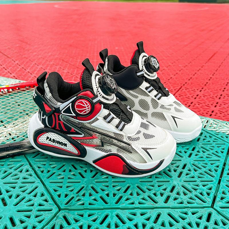 Children's sports shoes boys and girls shoes 2025 new middle-aged and older children's mesh dad casual running shoes basketball shoes