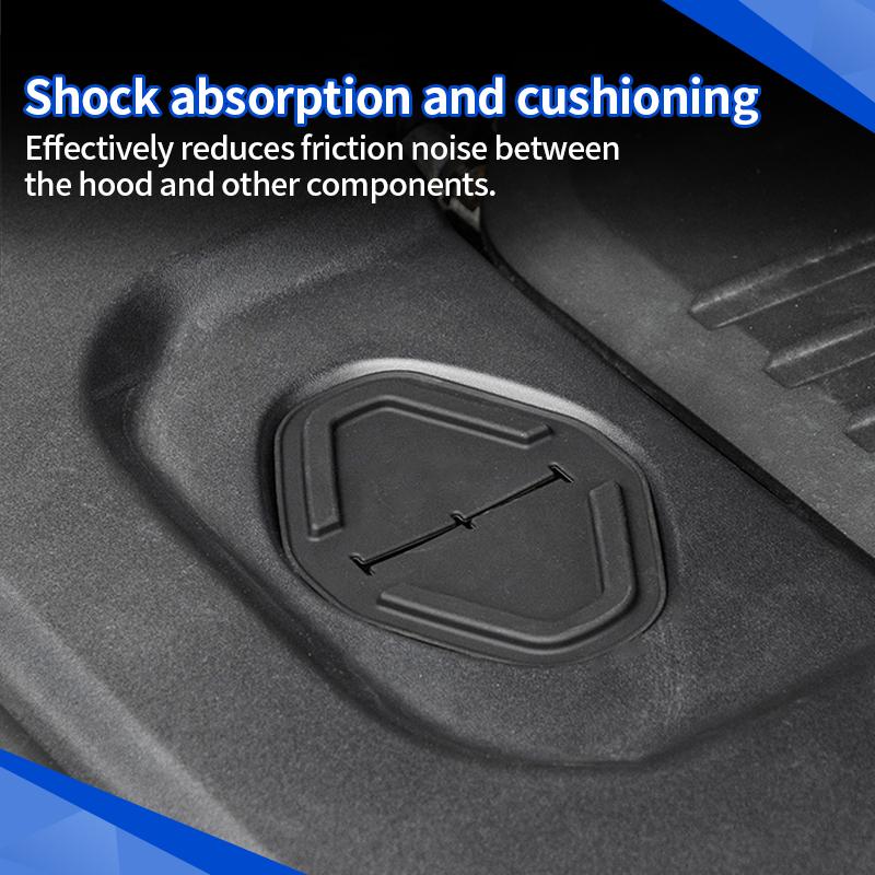 Hood Lock Pad Silicone For BYD Leopard 8/5 Denza B8/B5 2025+ Bonnet Lock Protective Cover Pad Upgrade Car Accessories